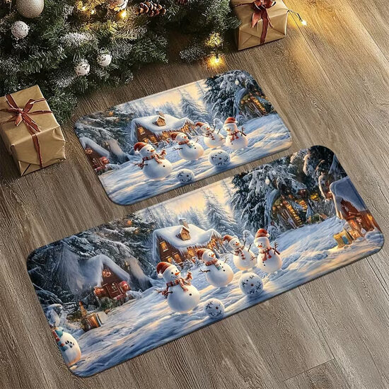 Snowman Christmas Mat